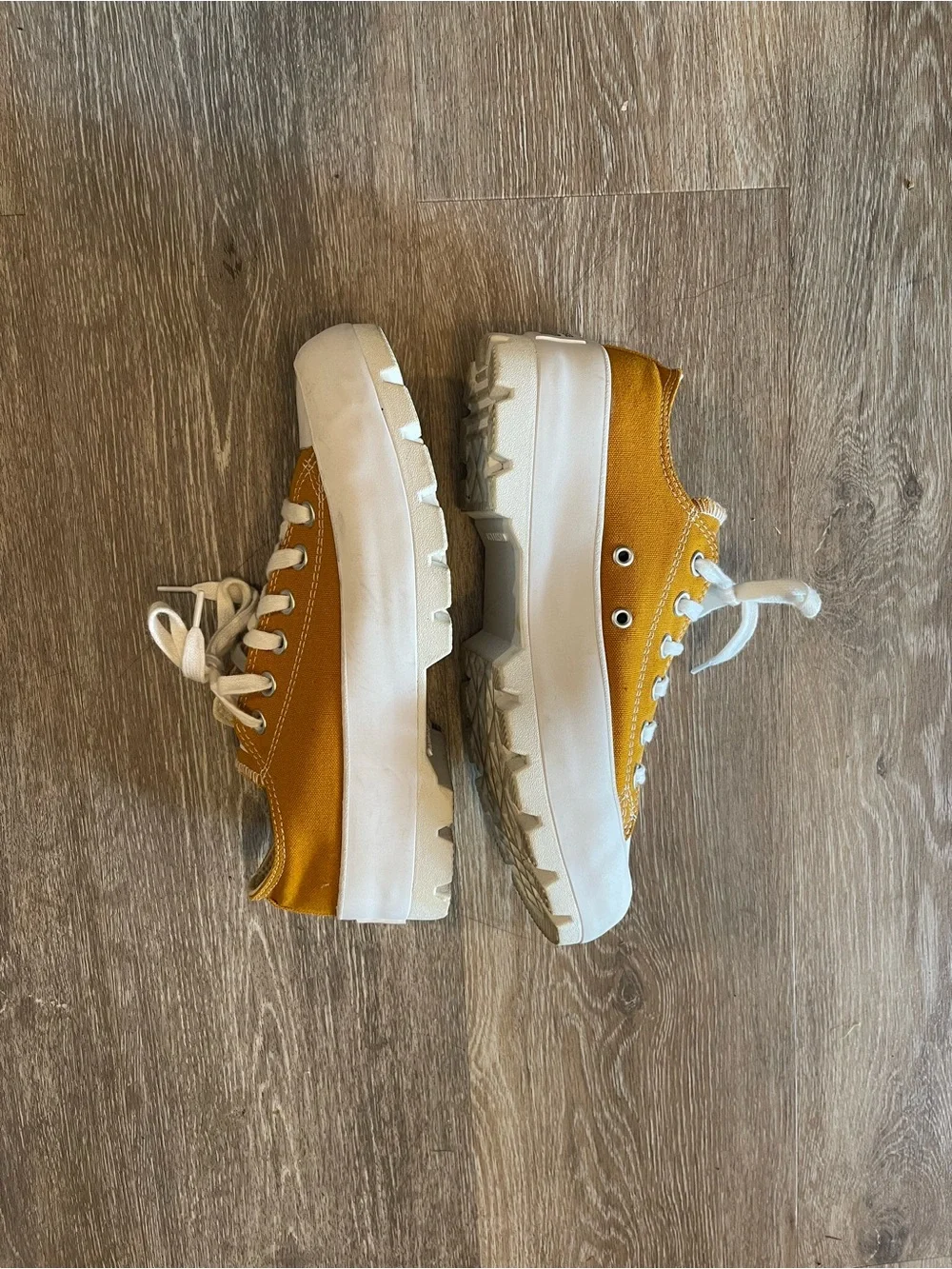 Converse Mustard Yellow Platforms!!
